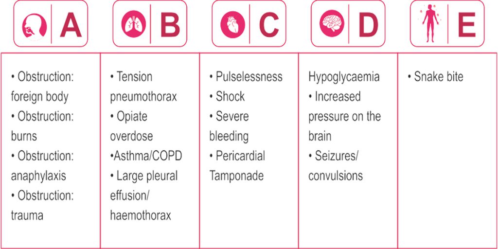 Airway breathing circulation disability exposure Saans Foundation